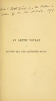 view An Arctic voyage to Baffin's Bay and Lancaster Sound : in search of friends with Sir John Franklin / by Robert Anstruther Goodsir.