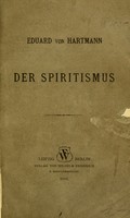 view Der Spiritismus / Eduard von Hartmann.