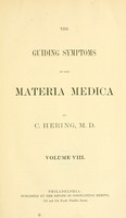 view The guiding symptoms of our materia medica / by C. Hering, M.D.