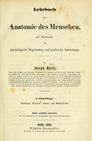 view Lehrbuch der Anatomie des Menschen, mit Rücksicht auf physiologische Begründung und praktische Anwendung / von Joseph Hyrtl.