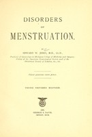 view Disorders of menstruation / by Edward W. Jenks.