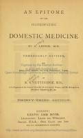 view An epitome of the homoeopathic domestic medicine / by J. Laurie. Thoroughly revised, and brought down to the present time by R. S. Gutteridge.