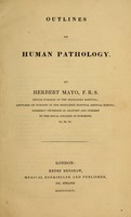 view Outlines of human pathology / by Herbert Mayo.