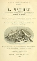 view Fabricant d'instruments de chirurgie : coutellerie fine, appareils de médecine et de chirurgie et tout ce qui a rapport a l'hygiene et aux sciences.