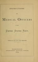 view Instructions for medical officers of the United States Navy.