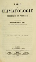 view Essai de climatologie théorique et pratique / par Prosper de Pietra Santa.
