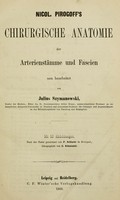 view Chirurgische Anatomie der Arterienstämme und Fascien.