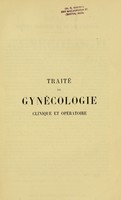 view Traité de gynécologie clinique et opératoire / par S. Pozzi.