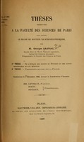 view Thèses présentées a la Faculté des Sciences de Paris pour obtenir le grade de docteur ès sciences physiques / par M. Georges Sagnac ; soutenues le [21] décembre 1900, devant la Commission d'Examen.