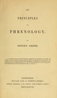 view The principles of phrenology / by Sidney Smith.