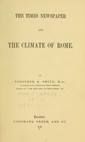 view The Times newspaper and the climate of Rome / by Strother A. Smith.