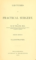 view Lectures on practical surgery / by H.H. Toland.