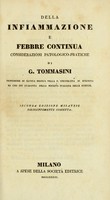 view Della infiammazione e febbre continua : considerazioni patologico-pratiche / di G. Tommasini.