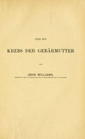 view Über den Krebs der Gebärmutter / von John Williams ; Deutsche autorisirte Übersetzung von Karl Abel und Theodor Landau.