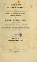 view Ensayo de una memoria sobre la necesidad de prevenir a los incautos contra los artificios de algunos fisiólogos modernos / Por monseñor J. Fortunato Zamboni, secretario de la Academia de la religion. Leida en una sesion de la misma academia, tenida en el Archigimnasio de la sapiencia el 29 de mayo de 1817 ; tr. del italíano al español por E.T., ciudadano de Nuevo Leon.