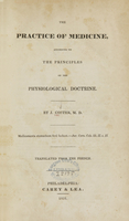 view The practice of medicine according to the principles of the physiological doctrine / by J. Coster.