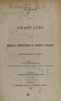 view Address to the graduates of the Medical Institution of Geneva College : delivered January 25th, 1842 / by C.B. Coventry.