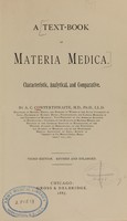 view A text-book of materia medica : characteristic, analytical, and comparative / by A.C. Cowperthwaite.