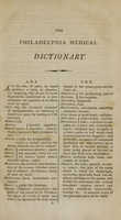 view The Philadelphia medical dictionary : containing a concise explanation of all the terms used in medicine, surgery, pharmacy, botany, natural history, chymistry, and materia medica.  Compiled from the best authorities.