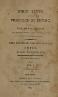 view First lines of the practice of physic (Volume 1).