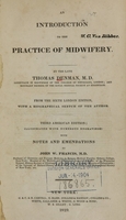 view An introduction to the practice of midwifery / by the late Thomas Denman.