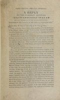 view A reply to the pamphlet entitled "Facts concisely stated for the information of the legislature of Ohio.  Published by the faculty of the Medical College of Ohio".