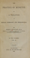 view The practice of medicine, or, A treatise on special pathology and therapeutics (Volume 2).