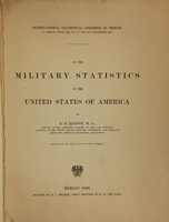 view On the military statistics of the United States of America / by E.B. Elliott.