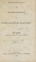 view The student's compendium of comparative anatomy / by P. Evers.