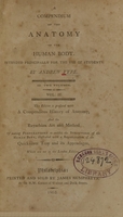 view A compendium of the anatomy of the human body: intended principally for the use of students (Volume 2).