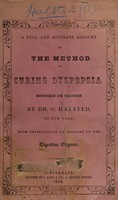 view Halsted's method of curing dyspepsia, biliousness, etc.