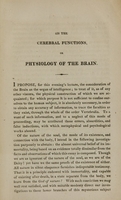 view An inquiry into the functions of the brain in man, and in the lower order of animals : delivered as a lecture before the Academy of Natural Sciences of Philadelphia / by a physician.