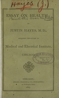 view Essay on health / by Justin Hayes.