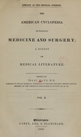 view The American cyclopedia of practical medicine and surgery: a digest of medical literature (Volume 2).