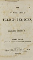 view The homoeopathic domestic physician / by Charles J. Hempel.