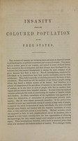 view Insanity among the coloured population of the free states / by Edward Jarvis.