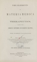 view The elements of materia medica and therapeutics : adapted to the American reformed and eclectic practice / by J. Kost.