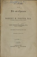 view An address on the life and character of Robert M. Porter : delivered at Nashville, Nov. 8, 1856 / by John Berrien Lindsley.