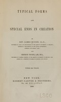 view Typical forms and special ends in creation / by James M'Cosh and George Dickie.