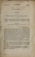 view Marine hospitals : letter from the Secretary of the Treasury, in answer to a resolution of the last Congress, relative to the establishment of Marine Hospitals at Buffalo, Oswego, Galveston, Detroit, Wilmington, North Carolina; Newport, Rhode Island; Erie, Pennsylvania, and Apalachicola.