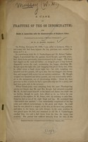 view A case of fracture of the os innominatum, and death in connection with the administration of sulphuric ether : communicated to the Academy of Medicine of Cincinnati / by W.H. Mussey.