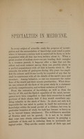 view Specialties in medicine / by Henry D. Noyes.