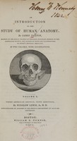 view An introduction to the study of human anatomy (Volume 1).