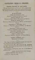 view Introductory lecture delivered before the medical class in Castleton Medical College at the opening of the fall session 1842 / by David M. Reese.