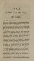 view Trial of Madame Restell, alias Ann Lohman, for abortion and causing the death of Mrs. Purdy : being a full account of all the proceedings on the trial, together with the suppressed evidence and editorial remarks.