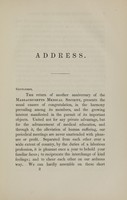 view An address on the present condition, prospects, and duties of the medical profession : delivered before the members of the Massachusetts Medical Society, at the annual meeting, May 26, 1841 / by Edward Reynolds.