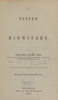 view A system of midwifery / by Edward Rigby.