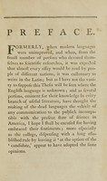 view An inaugural dissertation on the causes which produce a predisposition to phthisis pulmonalis, and the method of obviating them : submitted to the examination of the Rev. William Smith, S.T.P. provost, the trustees and medical professors of the College of Philadelphia, for the degree of Doctor of Medicine, on the twenty-second day of October, 1790 / by Francis-Bowes Sayre, M.B. [sic] of Trenton, senior member of the American Medical Society, and member of the Medical Society of New-Jersey.