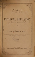 view Physical education / by S.J. Sedgwick.