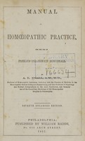 view Manual of homoeopathic practice : for the use of families and private individuals / by A.E. Small.